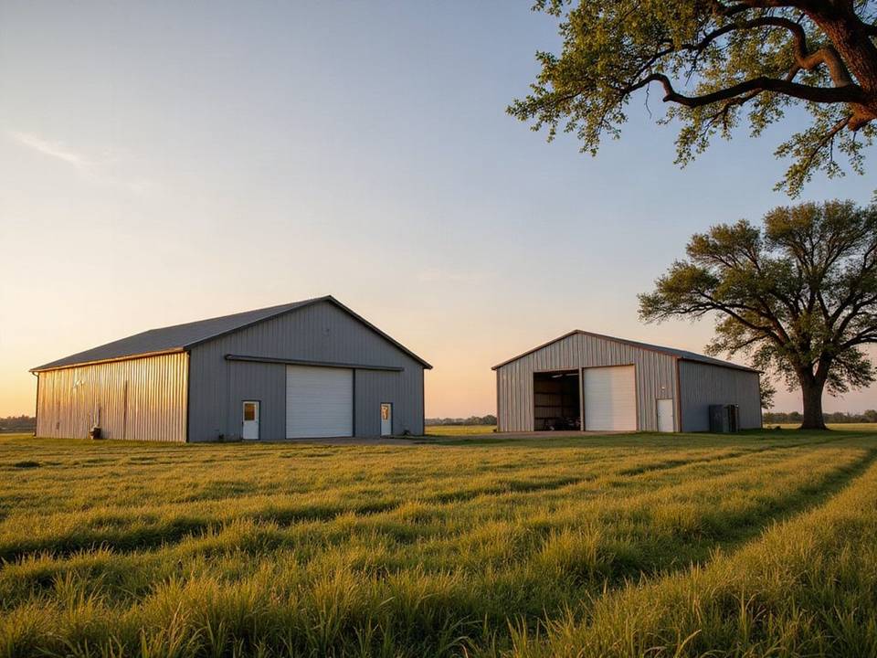 Metal pole barn on acreage near Nolanville